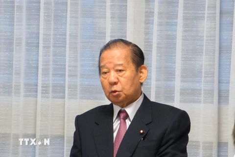 Tổng Thư ký đảng Dân chủ Tự do (LDP) Toshihiro Nikai. (Ảnh: Đào Tùng/TTXVN)