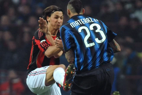 Ibrahimovic luôn là một nỗi khiếp sợ với các đối thủ khi còn trong màu áo AC Milan. (Ảnh: Getty)