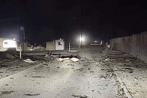 Căn cứ Ain al-Assad sau vụ tấn công.