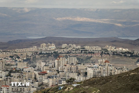 Khu định cư Maale Adumim tại vùng ngoại ô Jerusalem. (Ảnh: AFP/TTXVN)