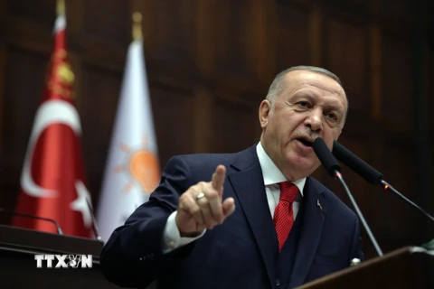 Tổng thống Thổ Nhĩ Kỳ Tayyip Erdogan. (Ảnh: THX/TTXVN)
