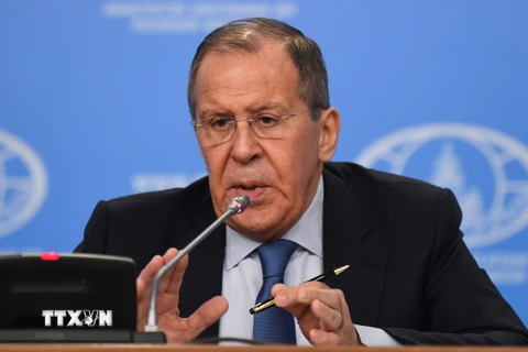 Ngoại trưởng Nga Sergei Lavrov. (Ảnh: AFP/TTXVN) 