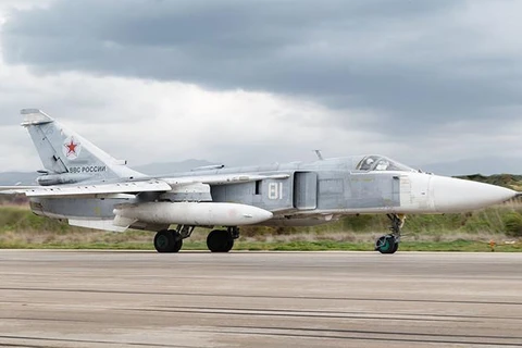 Máy bay Su-24 của Nga tại Syria. (Ảnh: Sputnik)