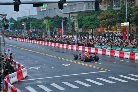 Hà Nội sẵn sàng cho giải đua F1 lớn nhất thế giới. (Ảnh: Red Bull)