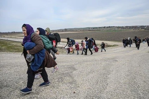 Người tị nạn tại biên giới Hy Lạp-Thổ Nhĩ Kỳ.