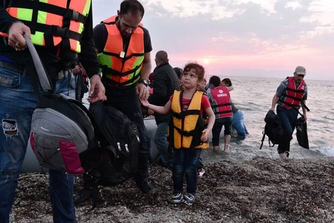 Người tị nạn tại Hy Lạp. (Ảnh: AFP/Getty)