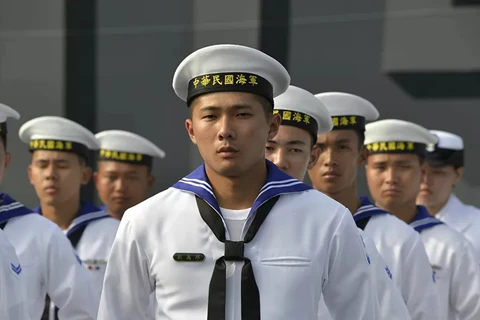 Binh sỹ thuộc Hải quân Đài Loan. (Ảnh: AFP)