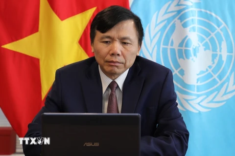 Trưởng Phái đoàn đại diện Việt Nam tại Liên hợp quốc, Đại sứ Đặng Đình Quý. (Ảnh: TTXVN)