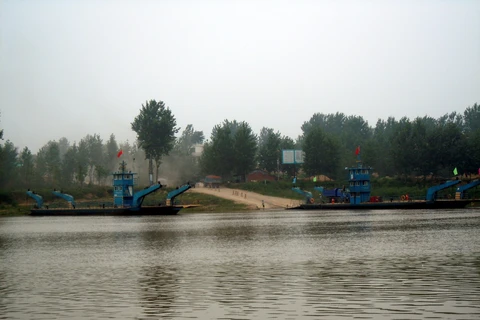Dự báo mực nước trên sông Hoài Hà sẽ vượt mức báo động trong vài ngày tới. (Ảnh: Sinoptt)