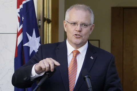 Thủ tướng Australia Scott Morrison. (Ảnh: AP)