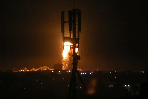 Israel không kích các mục tiêu của Hamas tại Dải Gaza