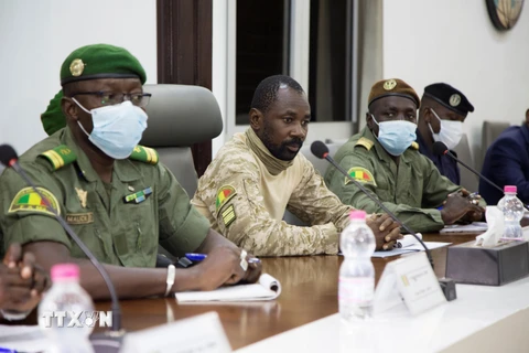 Đàm phán giữa phái đoàn Mali và ECOWAS. (Ảnh: AFP/TTXVN)