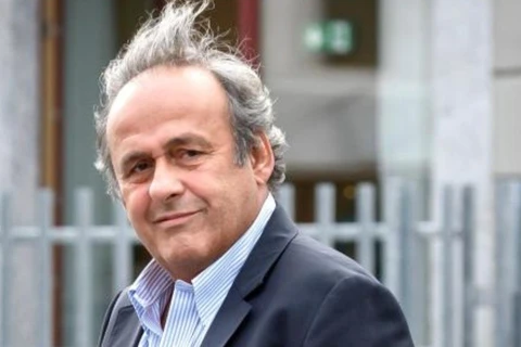 Cựu chủ tịch UEFA Michel Platini tại cơ quan công tố Thụy Sỹ. (Ảnh: AFP)