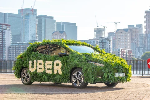 Uber đặt mục tiêu giảm lượng khí thải xuống con số 0 vào năm 2040. (Ảnh: Uber)