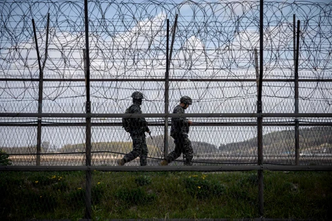 Biên giới Hàn Quốc-Triều Tiên. (Ảnh: AFP/Getty)