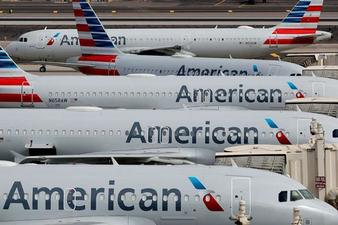 American Airlines thất thu do dịch bệnh COVID-19. (Ảnh: Financial Times)