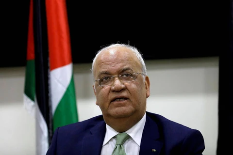 Tổng thư ký PLO Saeb Erekat. (Ảnh: Reuters)