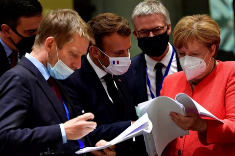 EU vẫn chưa nhất trí được về kế hoạch phục hồi do dịch COVID-19. (Ảnh: AFP/Getty)