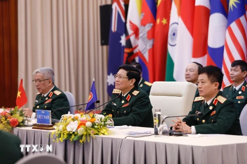 Hội nghị Bộ trưởng Quốc phòng các nước ASEAN mở rộng (ADMM+). (Ảnh: Dương Giang/TTXVN)