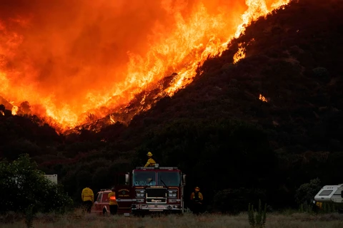 Một vụ cháy rừng tại bang California của Mỹ. (Ảnh: AFP/Getty)