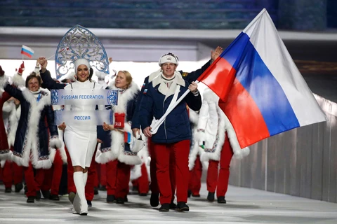 Quốc kỳ Nga sẽ không được tung bay tại Olympic Tokyo 2021. (Ảnh: AP)