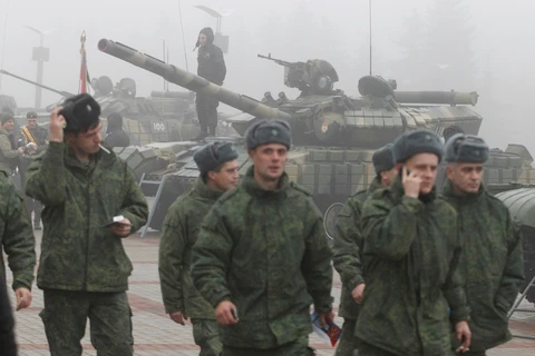 Lực lượng vũ trang của nước Cộng hòa Donetsk tự xưng. (Ảnh: Reuters)