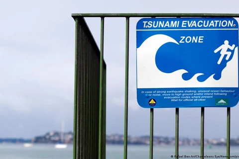 Giới chức New Zealand đã ban hành cảnh báo sóng thần sau trận động đất. (Ảnh: DW)