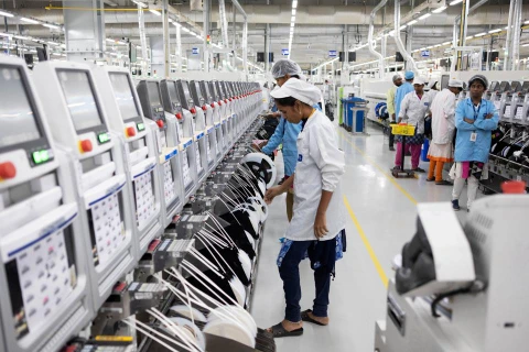 Nhà máy của Foxconn tại Tamil Nadu. (Ảnh: Bloomberg)