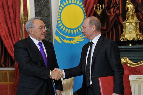 Tổng thống Nga Vladimir Putin và Tổng thống Kazakhstan Nursultan Nazarbayev. (Nguồn: kremlin.ru)