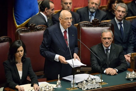 Ông Napolitano cảnh báo Italy có thể rơi vào bất ổn xã hội