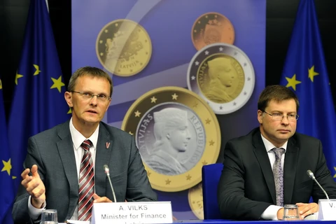 Latvia sẽ chính thức gia nhập Eurozone từ đầu năm 2014