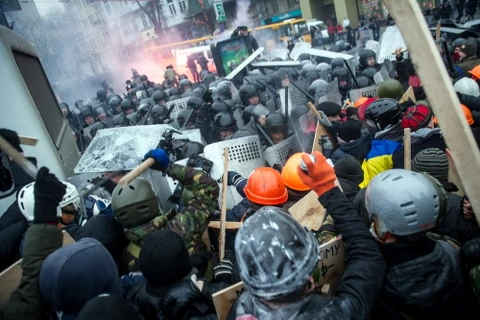 Luật chống biểu tình ở Ukraine chính thức có hiệu lực