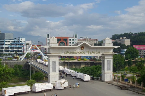 Cửa khẩu quốc tế Lào Cai. (Nguồn: cpv.org.vn)