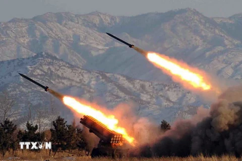 Triều Tiên thử 3 quả tên lửa tầm ngắn ra vùng biển Nhật Bản