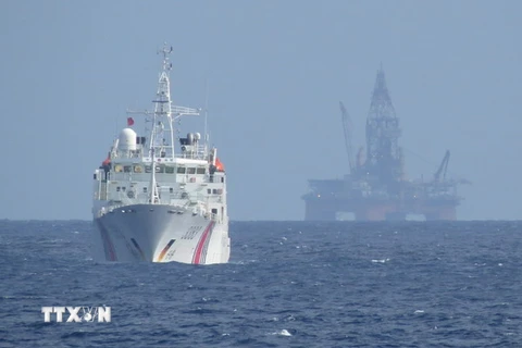 Trung Quốc tiếp tục duy trì lượng lớn tàu bảo vệ giàn khoan