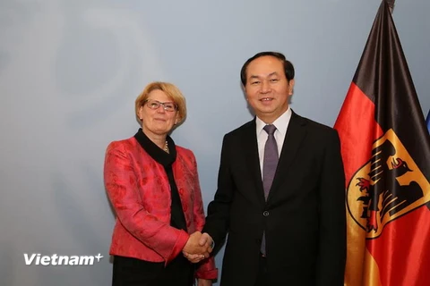 Bộ trưởng Trần Đại Quang hội đàm với Quốc vụ khanh Bộ Nội vụ Đức