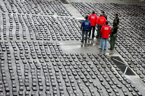 Cảnh sát Venezuela thu giữ lượng lớn ma túy. (Nguồn: snipview.com)