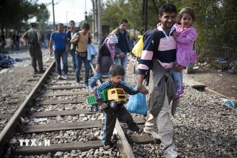 Châu Âu đang đối mặt với cuộc khủng hoảng người nhập cư lớn nhất từ sau Chiến tranh thế giới thứ II. (Nguồn: AFP/TTXVN)