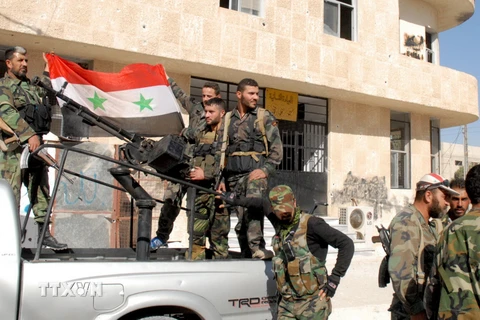 Quân đội chính phủ Syria. (Ảnh: AFP/TTXVN)