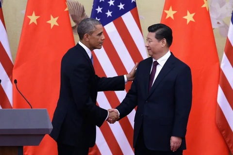 Tổng thống Mỹ Obama và Chủ tịch Trung Quốc Tập Cận Bình. (Ảnh: Getty Images)
