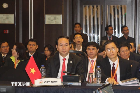 Bộ trưởng Trần Đại Quang tham dự hội nghị. (Ảnh: TTXVN)