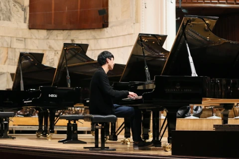 Một nghệ sỹ tham gia cuộc thi Piano Chopin. (Ảnh: PAP)