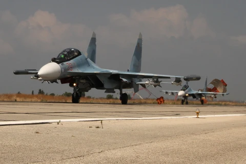 Các máy bay Su-30 của Nga tham gia chiến dịch không kích tại Syria. (Ảnh: Sputnik)