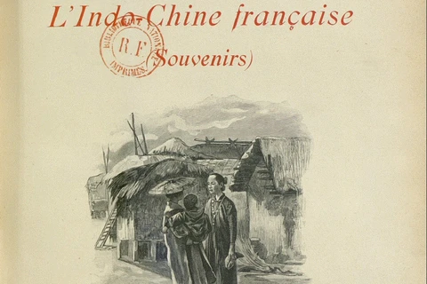 Bìa sách gốc 'Xứ Đông Dương thuộc Pháp.' (Ảnh: Vietnam+)