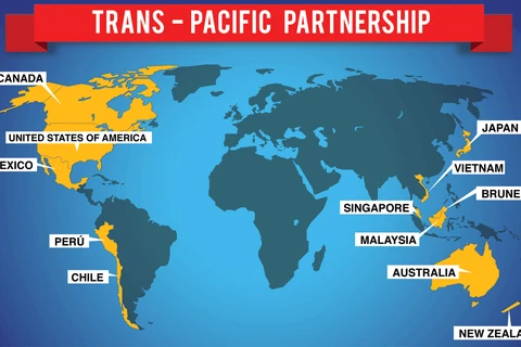Các quốc gia tham gia ký kết TPP. (Nguồn: rri.co.id)