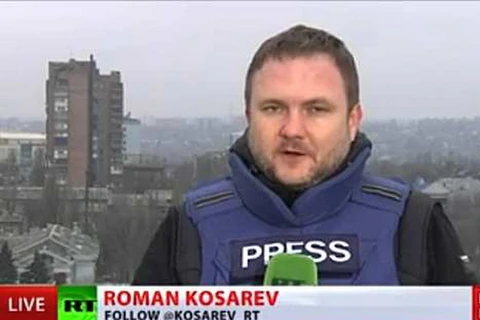 Phóng viên Roman Kosarev của hãng tin RT. (Nguồn: RT)