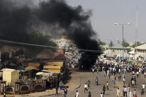 Hiện trường vụ đánh bom tự sát do Boko Haram tiến hành. (Ảnh: Reuters)