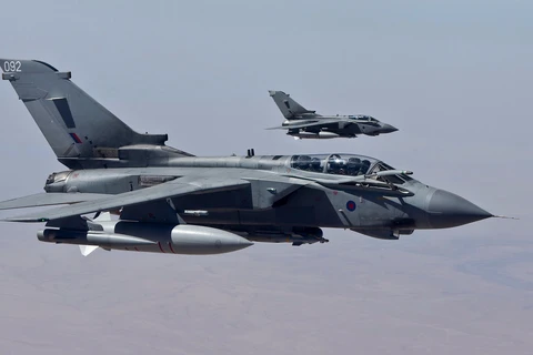 Máy bay của Anh không kích tại Iraq. (Nguồn: itv.com)