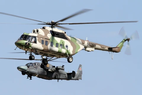 Ấn Độ có kế hoạch mua 48 máy bay trực thăng tấn công Mi-17V5 của Nga. (Nguồn: airliners.net)