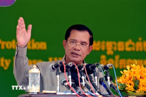 Thủ tướng Campuchia Hun Sen. (Ảnh: THX/TTXVN)